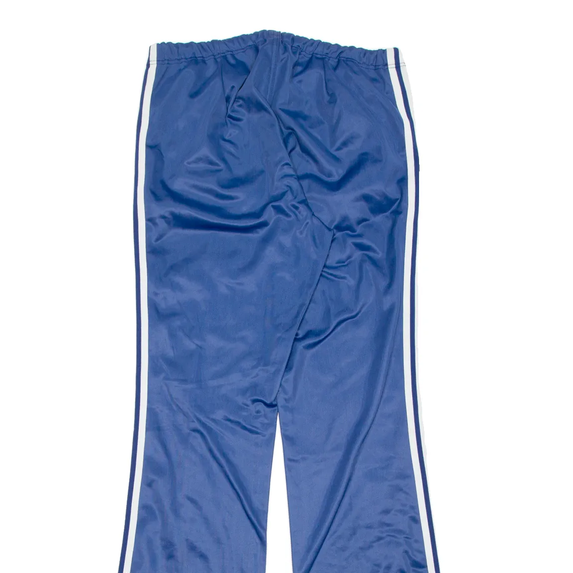 ADIDAS Womens Track Pants Blue Flared L W31 L35