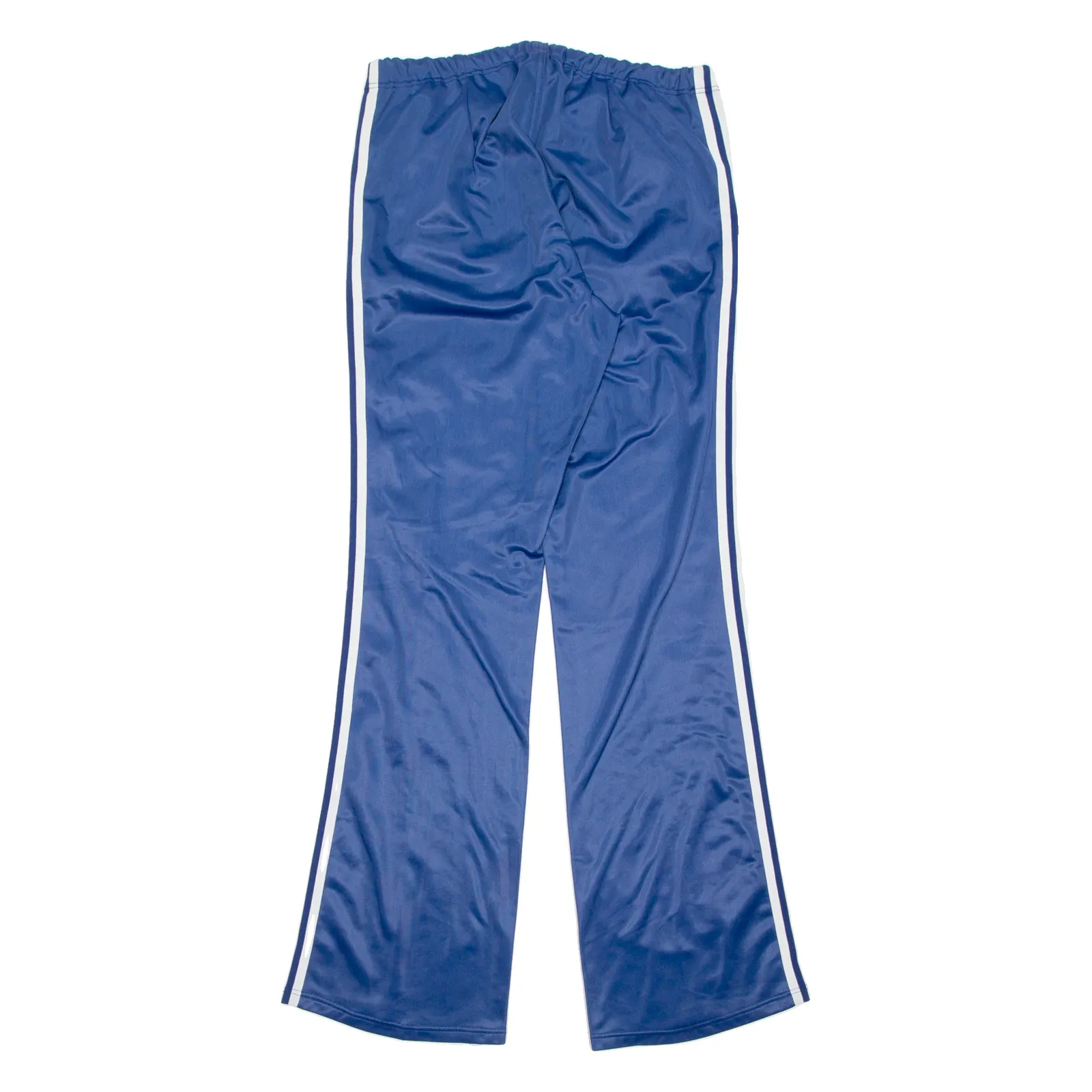 ADIDAS Womens Track Pants Blue Flared L W31 L35