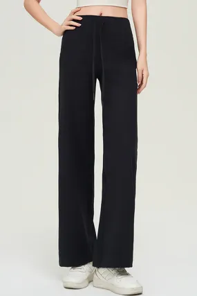 Drawstring Stitching Pockets Loose Sweatpants
