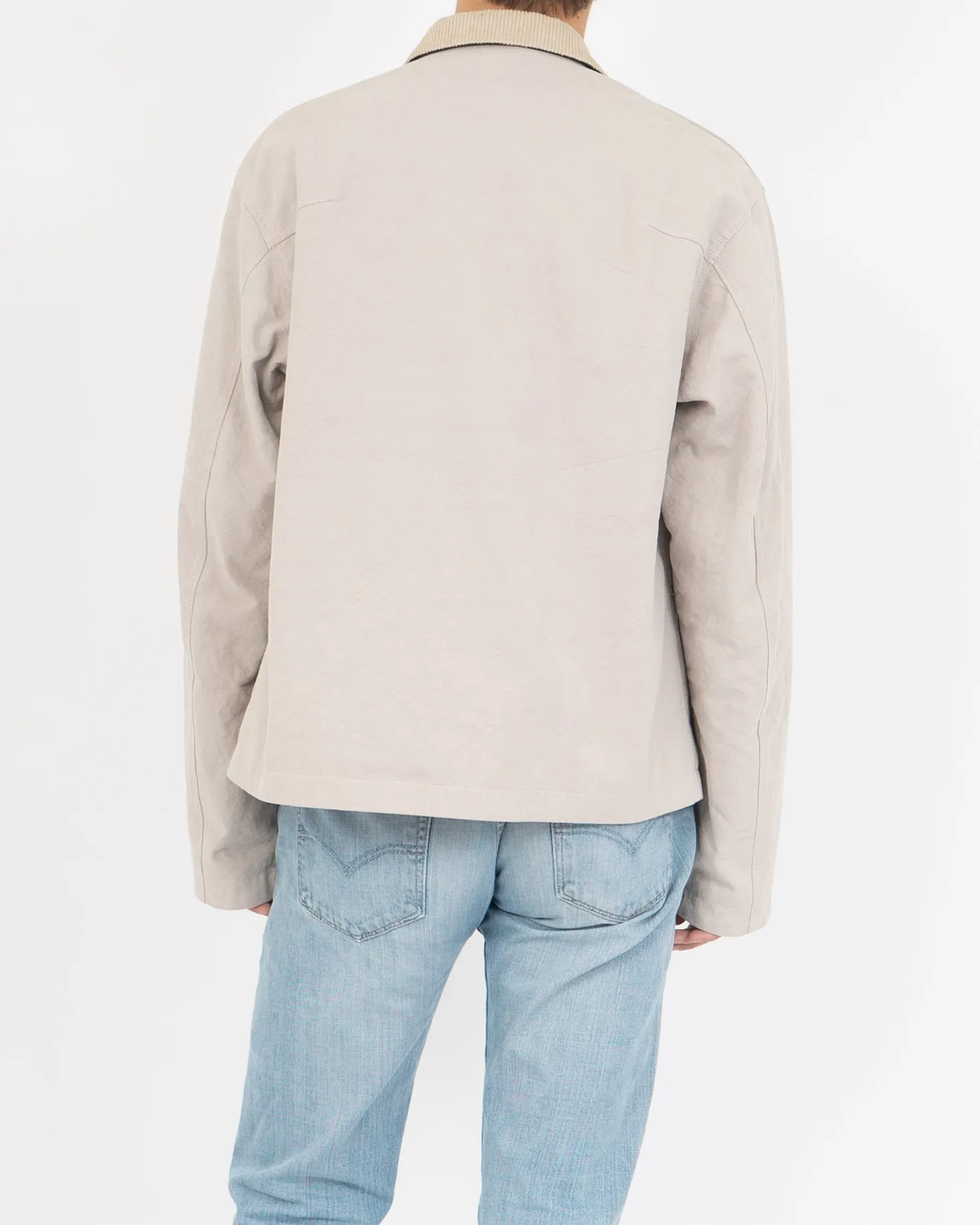 FW19 Grey Cord Collar Workwear Jacket Sample