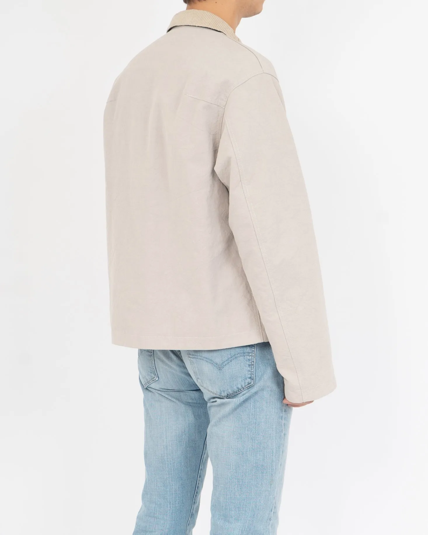 FW19 Grey Cord Collar Workwear Jacket Sample