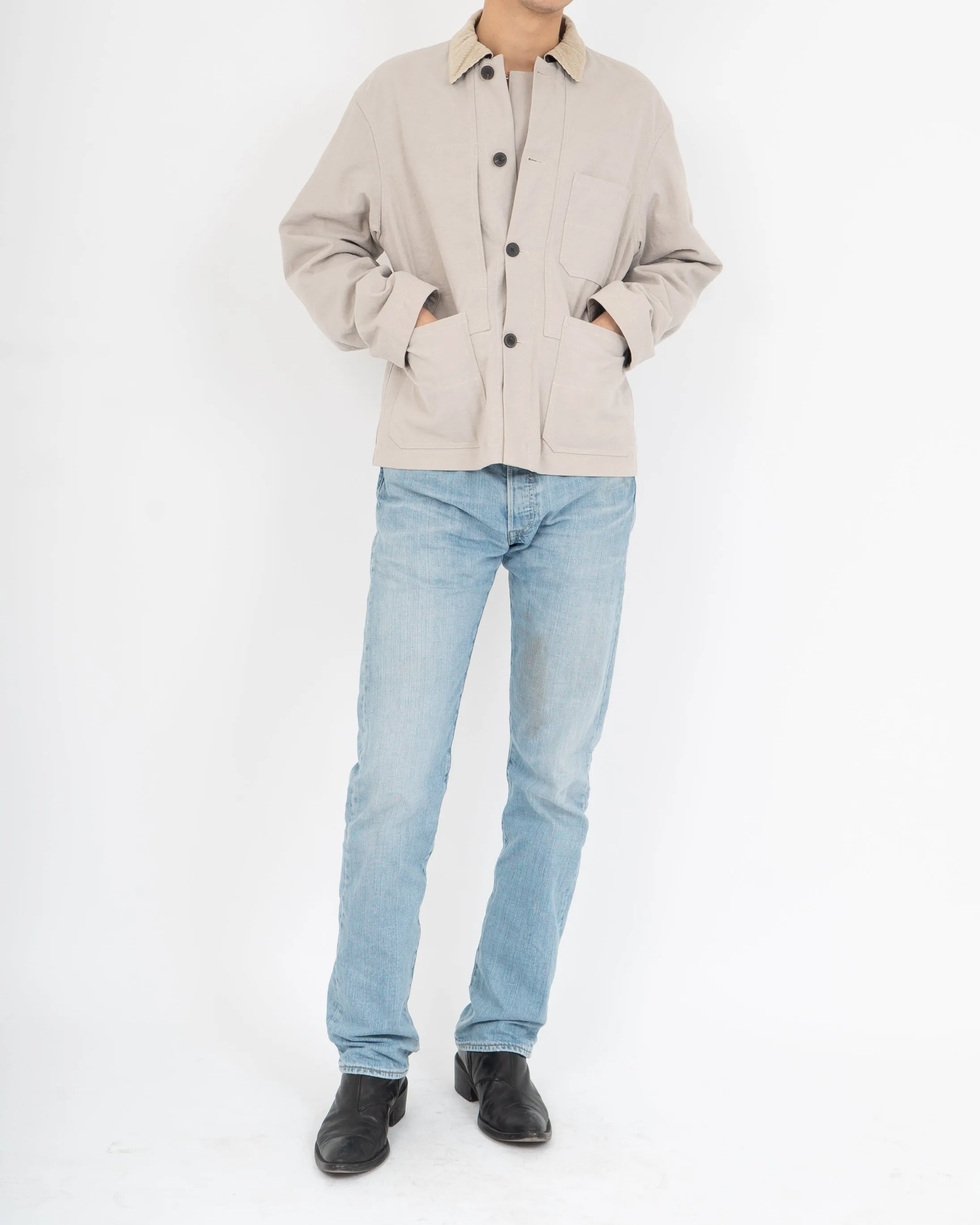 FW19 Grey Cord Collar Workwear Jacket Sample