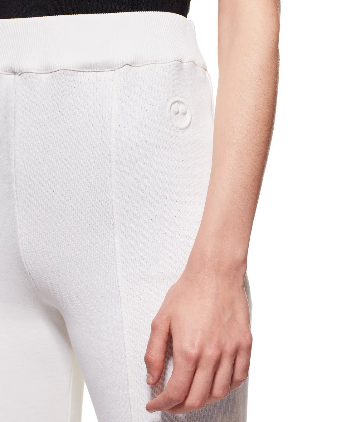 ORGANIC COTTON SEACELL BLEND FLARE PANTS - WHITE