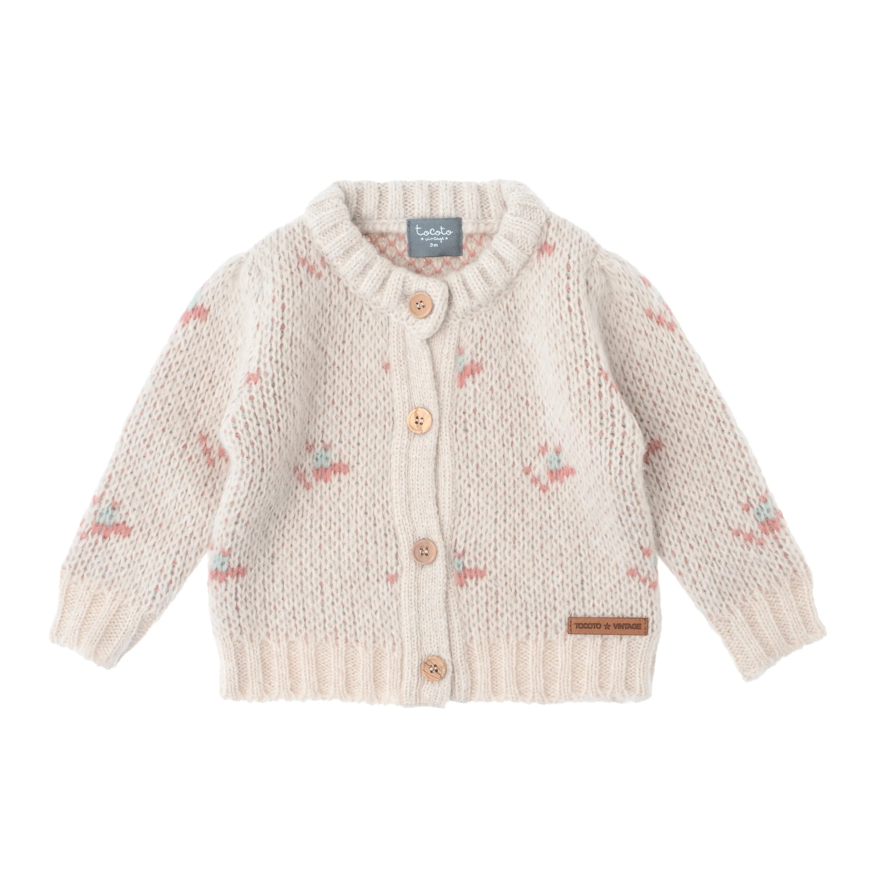 TOCOTO VINTAGE BABY FLOWER CARDIGAN